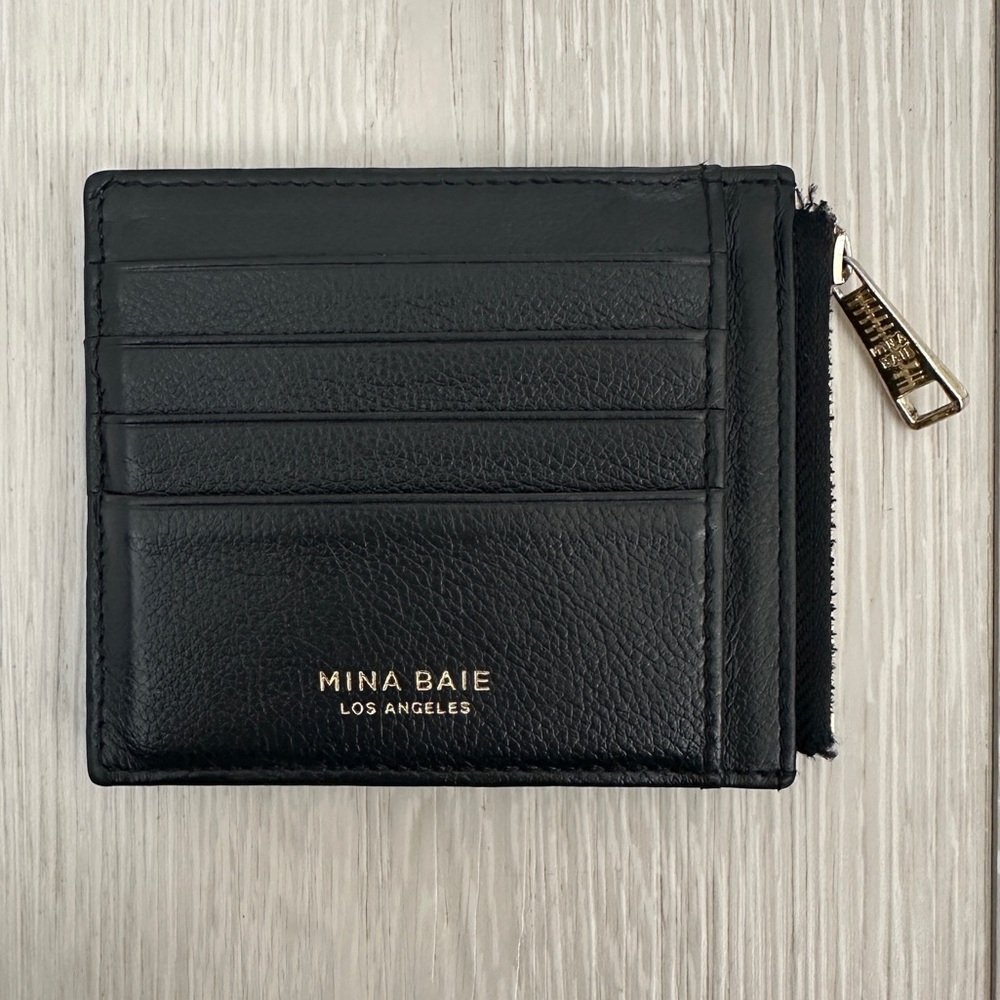 Mina Baie Lijah Mini Wallet Card Holder in Black
